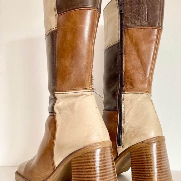 Vintage 90s Mustang Patchwork Boots - Picture 4 of 4